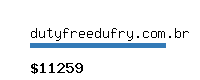 dutyfreedufry.com.br Website value calculator