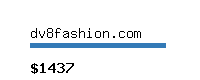 dv8fashion.com Website value calculator