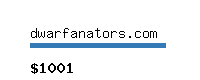 dwarfanators.com Website value calculator