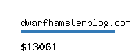 dwarfhamsterblog.com Website value calculator