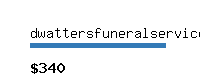 dwattersfuneralservices.co.uk Website value calculator