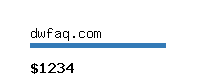 dwfaq.com Website value calculator