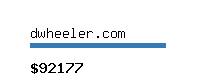 dwheeler.com Website value calculator