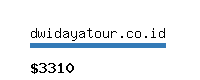 dwidayatour.co.id Website value calculator