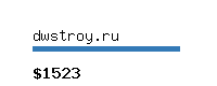 dwstroy.ru Website value calculator