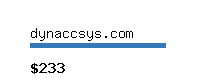 dynaccsys.com Website value calculator