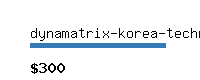 dynamatrix-korea-technology.kr Website value calculator