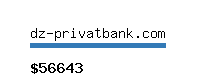 dz-privatbank.com Website value calculator