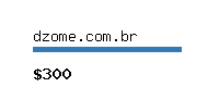 dzome.com.br Website value calculator