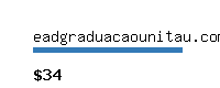 eadgraduacaounitau.com.br Website value calculator