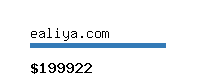 ealiya.com Website value calculator