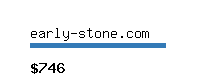 early-stone.com Website value calculator