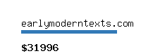 earlymoderntexts.com Website value calculator