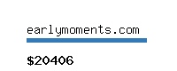 earlymoments.com Website value calculator