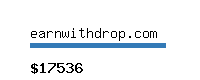 earnwithdrop.com Website value calculator