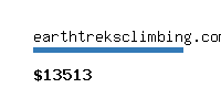 earthtreksclimbing.com Website value calculator