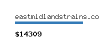 eastmidlandstrains.co.uk Website value calculator