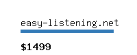 easy-listening.net Website value calculator