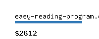 easy-reading-program.com Website value calculator