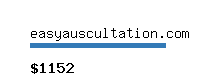 easyauscultation.com Website value calculator