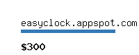 easyclock.appspot.com Website value calculator