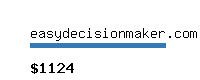 easydecisionmaker.com Website value calculator