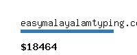 easymalayalamtyping.com Website value calculator