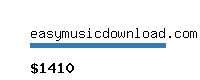 easymusicdownload.com Website value calculator