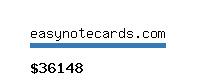 easynotecards.com Website value calculator