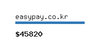 easypay.co.kr Website value calculator