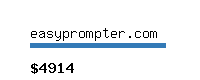 easyprompter.com Website value calculator