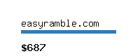 easyramble.com Website value calculator