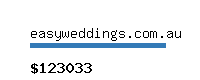 easyweddings.com.au Website value calculator