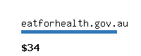 eatforhealth.gov.au Website value calculator