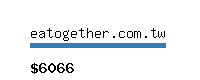 eatogether.com.tw Website value calculator