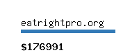 eatrightpro.org Website value calculator