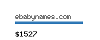 ebabynames.com Website value calculator
