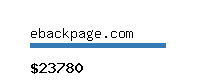 ebackpage.com Website value calculator