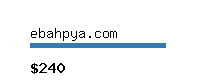 ebahpya.com Website value calculator