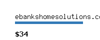 ebankshomesolutions.com Website value calculator