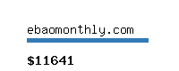 ebaomonthly.com Website value calculator