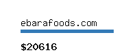 ebarafoods.com Website value calculator