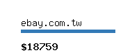 ebay.com.tw Website value calculator