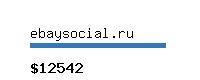 ebaysocial.ru Website value calculator