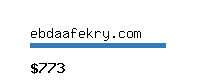 ebdaafekry.com Website value calculator