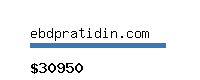 ebdpratidin.com Website value calculator
