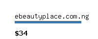 ebeautyplace.com.ng Website value calculator