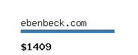 ebenbeck.com Website value calculator
