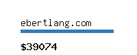 ebertlang.com Website value calculator