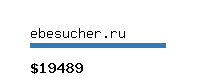 ebesucher.ru Website value calculator